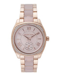Buy Shop Michael Kors Bryn Rose Gold Dial Two Tone Steel Strap Watch for Women - MK6135 USA Online