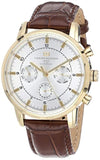 Buy Shop Tommy Hilfiger Harrison White Dial Brown Leather Strap Watch for Men - 1790874 USA Online