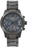 Buy Shop Guess Atlas Quartz Grey Dial Grey Steel Strap Watch For Men - W0668G2 USA Online