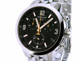 Buy Shop Tissot PRC 200 Chronograph Black Dial Stainless Steel Watch For Men - T0554171105700 USA Online