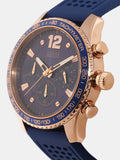 Buy Shop Guess Fleet Blue Dial Blue Rubber Strap Watch for Men - W0971G3 USA Online