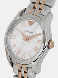Buy Shop Emporio Armani Classic Quartz Silver Dial Two Tone Steel Strap Watch For Men - AR1824 USA Online