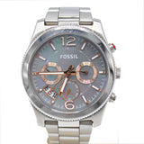 Buy Shop Fossil Perfect Boyfriend Mother of Pearl Blue Dial Silver Steel Strap Watch for Women - ES3880 USA Online