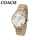 Coach Delancey White Dial Rose Gold Tone Stainless Steel Watch For Women - 14502811