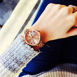 Buy Shop Marc Jacobs Sally Rose Gold Dial Rose Gold Steel Strap Watch for Women - MBM3364 USA Online