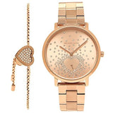 Buy Shop Michael Kors Jaryn Rose Gold Dial Rose Gold Steel Strap Watch for Women - MK3621 USA Online