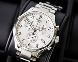Buy Shop Tissot Chrono XL Classic Silver Dial Silver Steel Strap Watch For Men - T116.617.11.037.00 USA Online