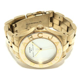 Buy Shop Marc Jacobs Blade White Dial Gold Steel Strap Watch for Women - MBM3050 USA Online