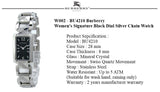 Buy Shop Burberry Signature Quartz Black Dial Silver Steel Strap Watch for Women - BU4210 USA Online
