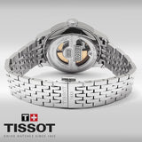 Buy Shop Tissot Le Locle Double Happiness Automatic Silver Dial Silver Steel Strap Watch For Men - T41.1.833.50 USA Online