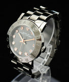 Buy Shop Marc Jacobs Rock Crystal Grey Dial Grey Steel Strap Watch for Women - MBM8596 USA Online