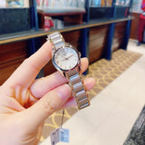 Buy Shop Tissot T Wave Mother of Pearl Dial Two Tone Steel Strap Watch for Women - T023.210.22.117.00 USA Online