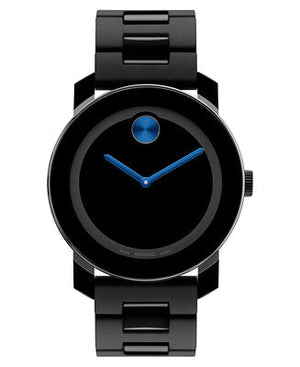 Buy Shop Movado Bold TR90 Black Dial Black Steel Strap Watch for Men - 3600099 USA Online