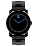 Buy Shop Movado Bold TR90 Black Dial Black Steel Strap Watch for Men - 3600099 USA Online