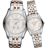 Buy Shop Emporio Armani Classic Quartz Silver Dial Two Tone Steel Strap Watch For Men - AR1824 USA Online