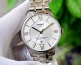Buy Shop Tissot Chemin Des Tourelles Powermatic 80 Silver Dial Silver Steel Strap Watch For Men - T099.407.11.038.00 USA Online