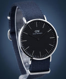 Buy Shop Daniel Wellington Classic Bayswater Black Dial Black NATO Strap Watch For Men - DW00100278 USA Online
