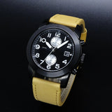Buy Shop Marc Jacobs Larry Chronograph Black Dial Brown Leather Strap Watch for Men - MBM5053 USA Online