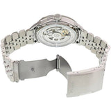 Buy Shop Fossil Townsman Automatic Skeleton Silver Dial Silver Steel Strap Watch for Men - ME3044 USA Online