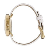 Buy Shop Marc Jacobs Amy White Dial White Leather Strap Watch for Women - MBM1150 USA Online