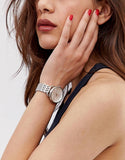 Buy Shop Fossil Tailor Silver Dial Silver Steel Strap Watch for Women - ES3712 USA Online