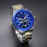 Buy Shop Michael Kors Layton Chronograph Blue Dial Two Tone Steel Strap Watch For Men - MK8825 USA Online