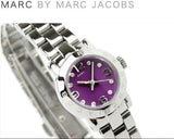 Buy Shop Marc Jacobs Amy Purple Dial Silver Steel Strap Watch for Women - MBM3228 USA Online