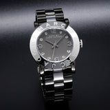 Buy Shop Marc Jacobs Amy Grey Dial Grey Steel Strap Watch for Women - MBM3196 USA Online