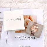 Buy Shop Michael Kors Melissa Analog Rose Gold Dial Rose Gold Steel Strap Watch For Women - MK4396 USA Online