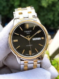 Buy Shop Tissot Automatics III Day Date Black Dial Two Tone Steel Strap Watch For Men - T065.430.22.051.00 USA Online