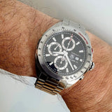Buy Shop Tag Heuer Formula 1 Calibre 16 Automatic Chronograph Black Dial Silver Steel Strap Watch for Men - CAZ2010.BA0876 USA Online