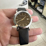 Buy Shop Burberry Smoked Brown Dial Brown Leather Strap Watch for Women - BU1775 USA Online
