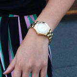 Buy Shop Marc Jacobs Blade Gold Dial Gold Steel Strap Watch for Women - MBM3126 USA Online