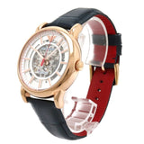 Buy Shop Emporio Armani Meccanico Silver Dial Blue Leather Strap Watch For Men - AR60009 USA Online