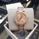 Buy Shop Michael Kors Janelle Multifunction Rose Gold Two Tone Steel Strap Watch For Women - MK7132 USA Online