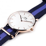 Buy Shop Daniel Wellington Classic Swansea White Dial Two Tone Nylon Strap Watch For Women - 0504DW USA Online