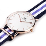 Buy Shop Daniel Wellington Classic Trinity White Dial Three Tone Nylon Strap Watch For Women - 0509DW USA Online