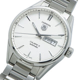 Buy Shop Tag Heuer Carrera Calibre 5 Automatic White Dial Silver Steel Strap Watch for Men - WAR201B.BA0723 USA Online