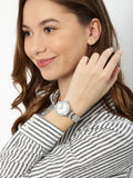 Buy Shop Fossil Jesse White Dial Silver Steel Strap Watch for Women - ES2362 USA Online