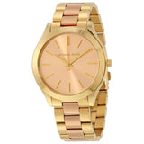 Buy Shop Michael Kors Slim Runway Pink Dial Two Tone Steel Strap Watch for Women - MK3493 USA Online