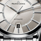 Maurice Lacroix Pontos Date Automatic Silver Dial Silver Steel Strap Watch For Men - PT6148-SS002-130