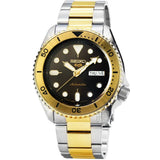 Buy Shop Seiko 5 Sports Automatic Brown Dial Two Tone Steel Strap Watch For Men - SRPK24 USA Online