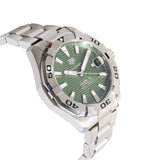 Buy Shop Tag Heuer Aquaracer Calibre 5 Automatic Green Dial Silver Steel Strap Watch for Men - WAY2015.BA0927 USA Online