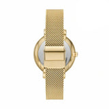 Buy Shop Fossil Jacqueline Dragonsteel Limited Edition Red Dial Gold Mesh Strap Watch for Women - ES5316 USA Online