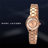 Buy Shop Marc Jacobs Tether Transparent Rose Gold Dial Rose Gold Steel Strap Watch for Women - MBM3417 USA Online