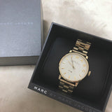 Buy Shop Marc Jacobs Baker White Dial Gold Steel Strap Watch for Women - MBM3243 USA Online