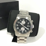 Buy Shop Marc Jacobs Larry Chronograph Black Dial Silver Steel Strap Watch for Men - MBM5050 USA Online