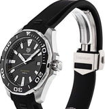 Buy Shop Tag Heuer Aquaracer Quartz Black Dial Black Rubber Strap Watch for Men - WAY101A.FT6141 USA Online