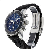 Buy Shop Breitling Superocean Heritage B01 Chronograph 44 Blue Dial Black Mesh Bracelet Watch for Men - AB0162121C1S1 USA Online