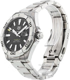 Tag Heuer Aquaracer Automatic Caliber 5 Black Dial Silver Steel Strap Watch for Men - WBD2110.BA0928